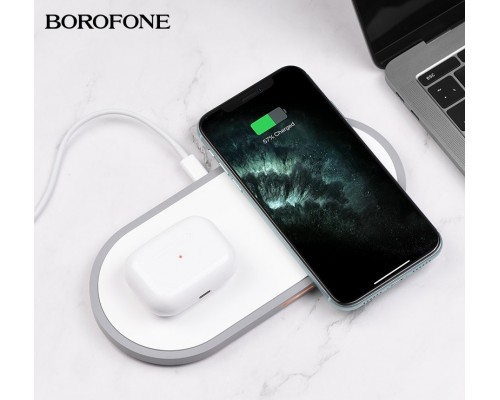 Беспроводные наушники BOROFONE BE36 Original, Bluetooth, 200 мАч, Белый