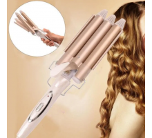 Тройная плойка для создания красивых локонов Geemy PROFESSIONAL HAIR CURLING IRON 22 см