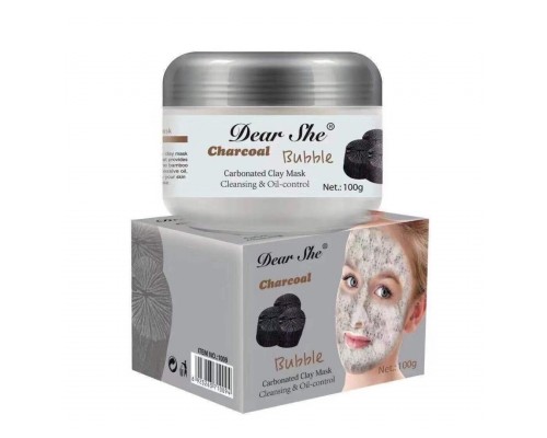 Пузырьковая маска для лица Dear She Charcoal Bubble Carbonated Clay Mask