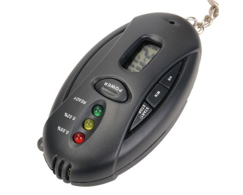 Алкотестер-брелок ALCOHOL BREATH TESTER AND TIMER WITH FLASHLIGHT