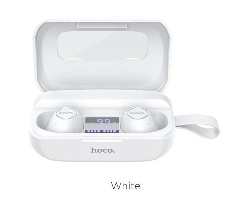 Беспроводные наушники HOCO ES37 Treasure song, Bluetooth, 2600 мАч, Белый, зарядный чехол