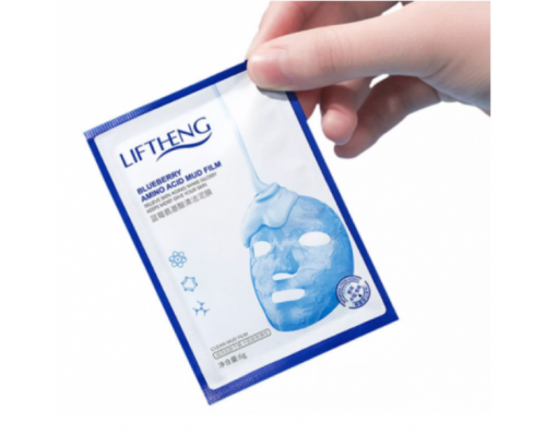 Маска LifthengBlueberry Amino Acid Cleansing Mud Film Facial Mask