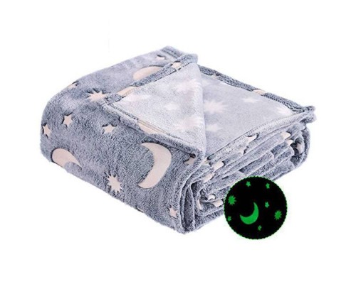 Плед покрывало Космос Magic Blanket светящееся в темноте