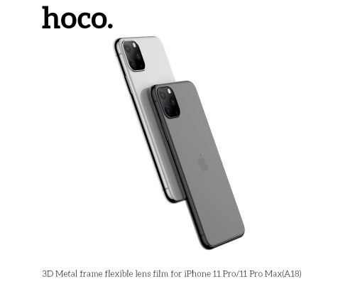 Защитное стекло HOCO A18 на объектив камеры для iPhone 11 Pro/11 Pro Max, серебряный