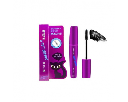 JIGOTT CATS EYE SUPER LASH Удлиняющая тушь для ресниц