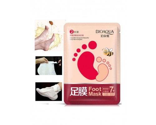 Маска для ног Bioaqua Honey Foot Mask