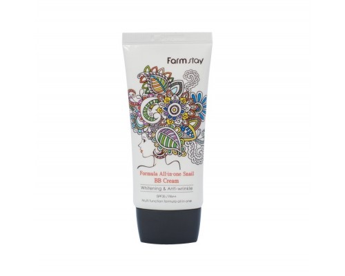 Солнцезащитный крем с муцином улитки Farm Stay Formula All-in-one Snail Sun BB Cream