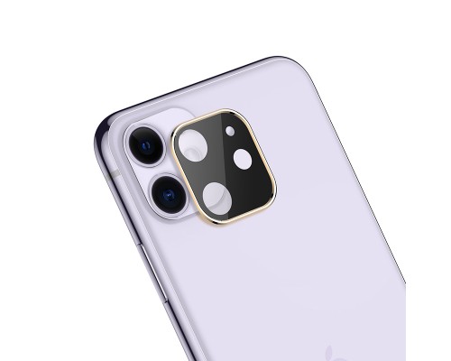 Защитное стекло HOCO A18 на объектив камеры для iPhone 11, золотой