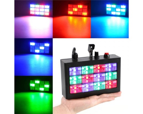 Светодиодный стробоскоп цветомузыка Led Room Strobe 12