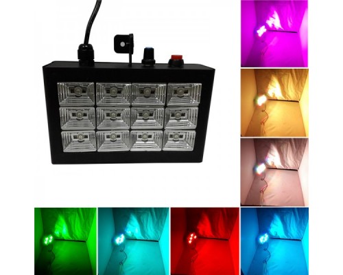 Светодиодный стробоскоп цветомузыка Led Room Strobe 12