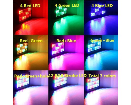 Светодиодный стробоскоп цветомузыка Led Room Strobe 12