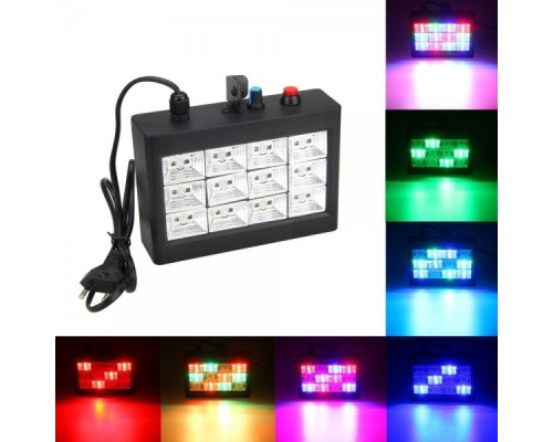 Светодиодный стробоскоп цветомузыка Led Room Strobe 12