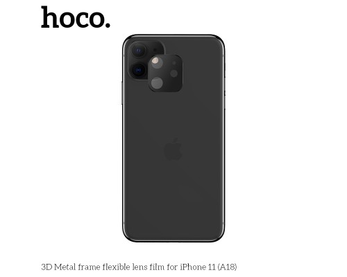 Защитное стекло HOCO A18 на объектив камеры для iPhone XR/11, черный