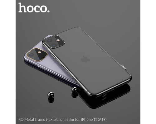 Защитное стекло HOCO A18 на объектив камеры для iPhone XR/11, черный