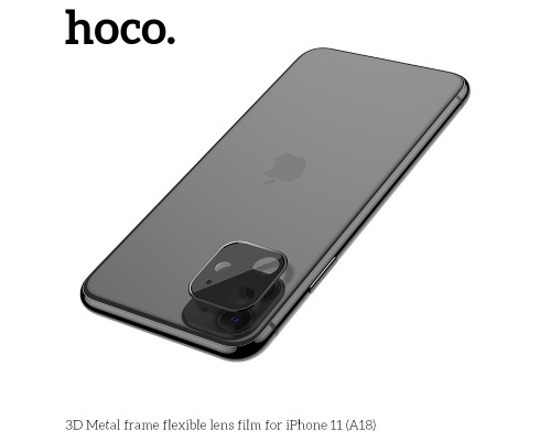 Защитное стекло HOCO A18 на объектив камеры для iPhone XR/11, черный