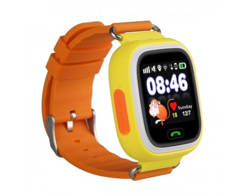 Детские gps часы Smart Baby Watch G72/Q80 wi-fi оранжевые