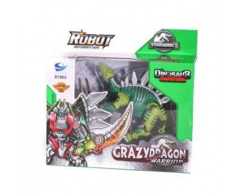 Динозавр трансформер Стегозавр Crazy Dragon Warrior