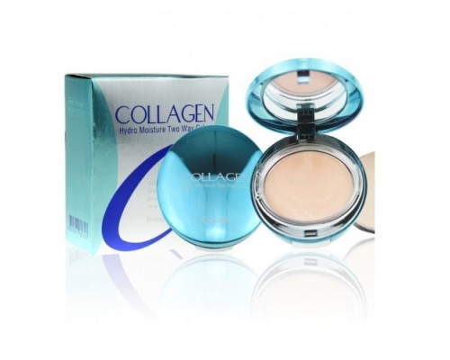 Увлажняющая коллагеновая пудра со сменным блоком Collagen Twoway Cake