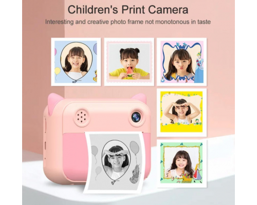 Childrens Print Camera Детская камера мгновенной печати