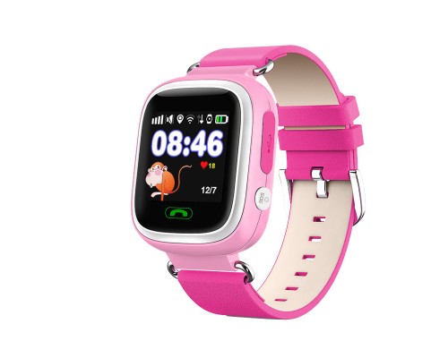 Детские gps часы Smart Baby Watch G72/Q80 wi-fi розовые