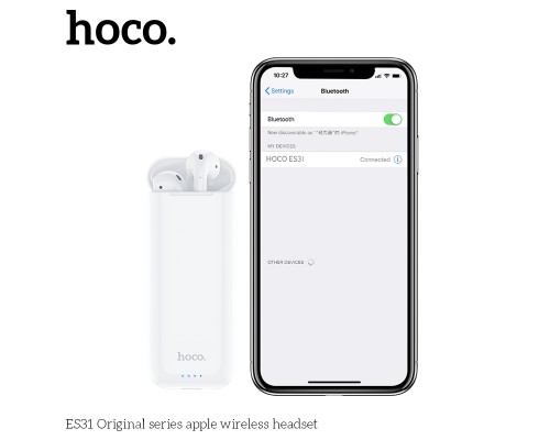 Беспроводные наушники HOCO ES31 Original series Wireless, Bluetooth, Белый