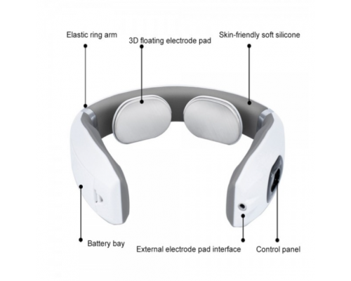 Массажёр для шеи и позвоночника белый