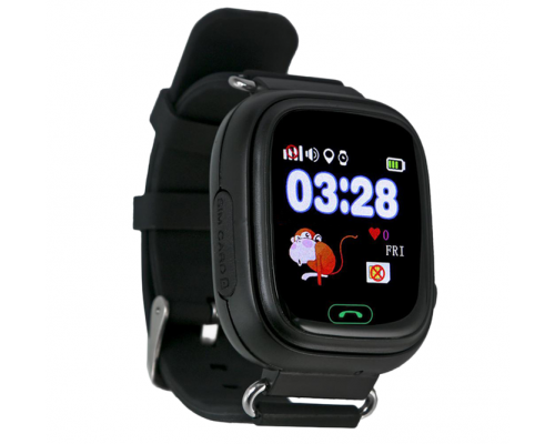 Детские gps часы Smart Baby Watch G72/Q80 wi-fi чёрные