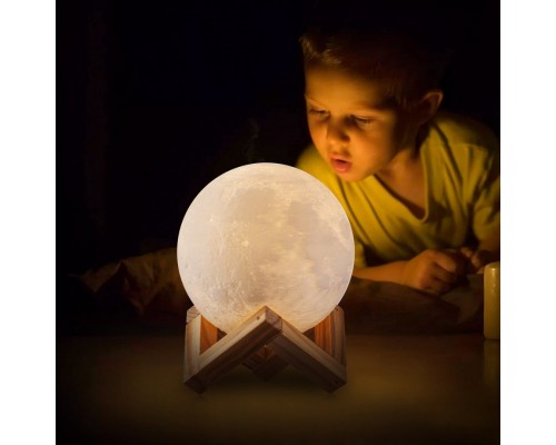 Светильник-ночник 3D шар Луна Moon Lamp с пультом, 15 см