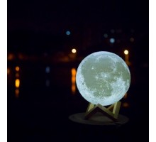 Светильник-ночник 3D шар Луна Moon Lamp с пультом, 15 см