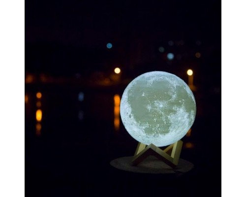 Светильник-ночник 3D шар Луна Moon Lamp с пультом, 15 см