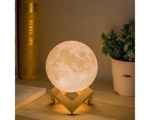 Светильник-ночник 3D шар Луна Moon Lamp с пультом, 15 см