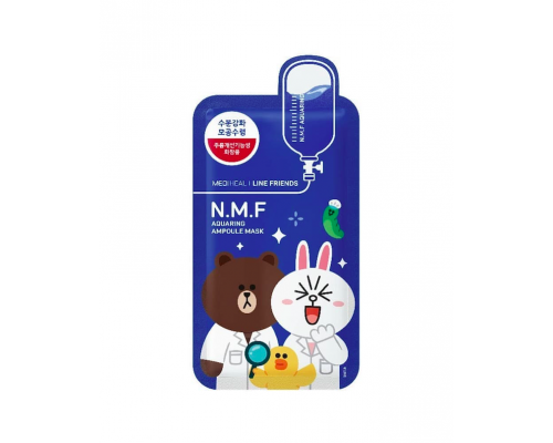 Тканевая увлажняющая маска для нормальной кожи Mediheal Line Friends E.G.T Timetox Ampoule mask