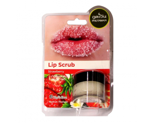 Сахарный скраб для губ Phutawan Lip Scrub Strawberry