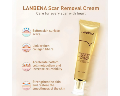 Крем от рубцов и следов от акне Lanbena tcm scar and acne mark removal gel ointment