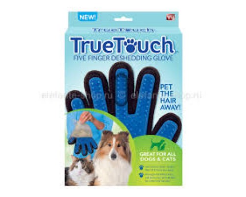 Перчатка для вычесывания животных True Touch