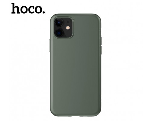 Чехол HOCO TPU Fascination Series для iPhone 11 Темно-зеленый, 0,8 мм