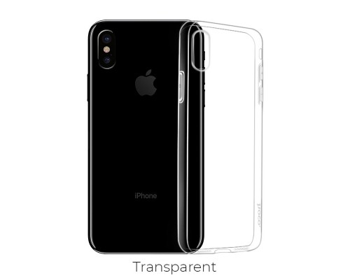 Чехол HOCO TPU Crystal clear Series для iPhone XS прозрачный, 0,8 мм