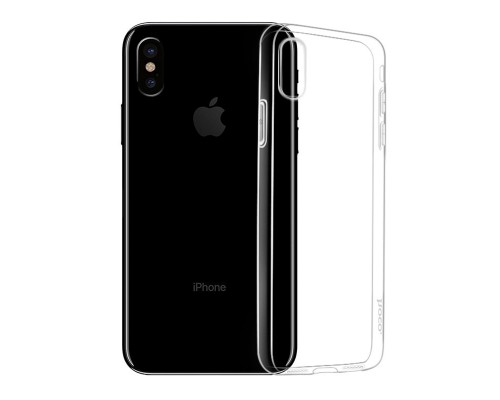 Чехол HOCO TPU Crystal clear Series для iPhone XS прозрачный, 0,8 мм