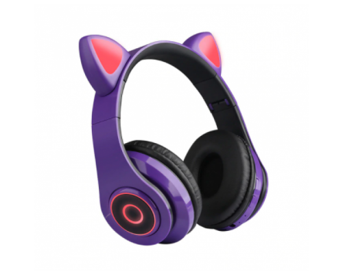 Детские светящиеся беспроводные наушники Кошачьи уши HL89 Cat Ear