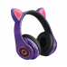 Детские светящиеся беспроводные наушники Кошачьи уши HL89 Cat Ear