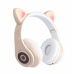 Детские светящиеся беспроводные наушники Кошачьи уши HL89 Cat Ear