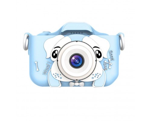 Детский цифровой фотоаппарат Childrens Fun Camera Dog голубой