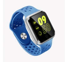 Умные часы Smart Watch с пульсометром S226 голубые