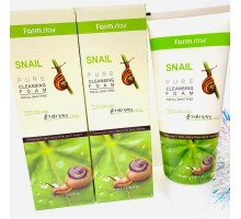 Пенка для умывания лица очищающая Farm Stay Snail