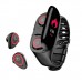 Фитнес браслет с наушниками M1 Smart bracelet with TWS Earbuds BT 5.0