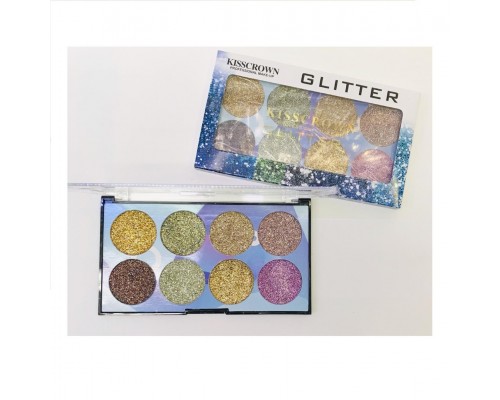 Палетка теней Kisscrown Glitter