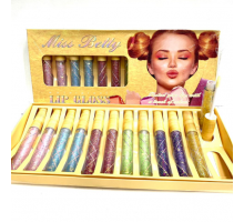 Набор бесцветных блесков для губ MISS BETTY LIP GLOSS 12 штук