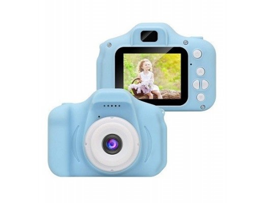 Детский цифровой фотоаппарат X2 Cartoon Digital Camera голубой