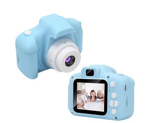 Детский цифровой фотоаппарат X2 Cartoon Digital Camera голубой