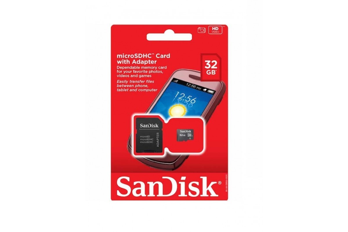 Карта памяти microsdhc 32 гб sandisk